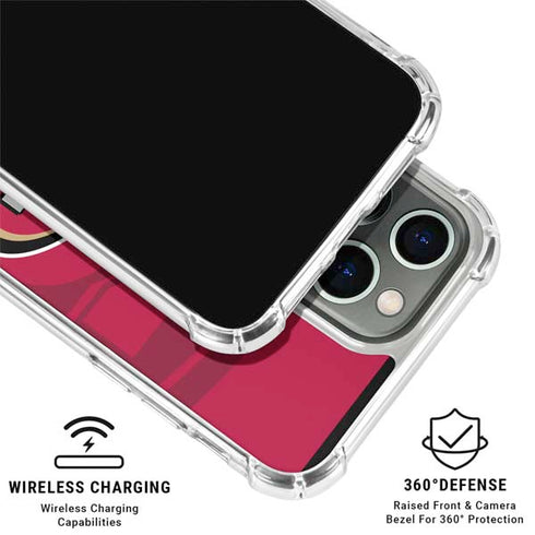 NFL San Francisco 49ers Double Vision iPhone 16 Pro Clear Case